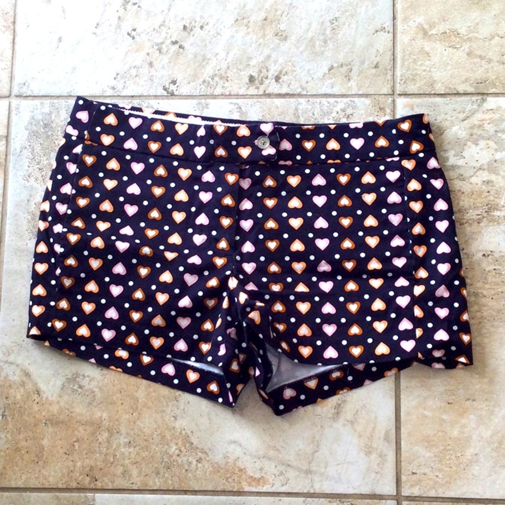 J. Crew City Fit Heart Shorts Size 8